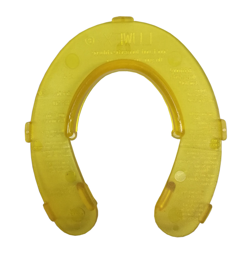 gelb hinten Hufeinlage Hufplatte aus Kunststoff mit Keil von Luwex Gr 